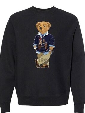 Sweater with Teddy Bear Graphic